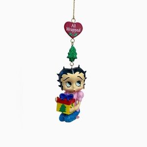 Vintage Danbury Mint Betty Boop All Wrapped Holiday Christmas Ornament